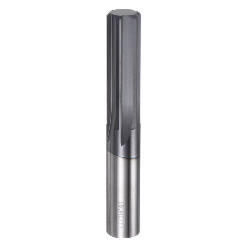HARFINGTON Carbide Chucking Reamer 0.473"(12.01mm) Dia Straight Flute Straight Shank Machine Reamer Tool for Metal and Lathes CNC Machining Centers, Black 0.473"