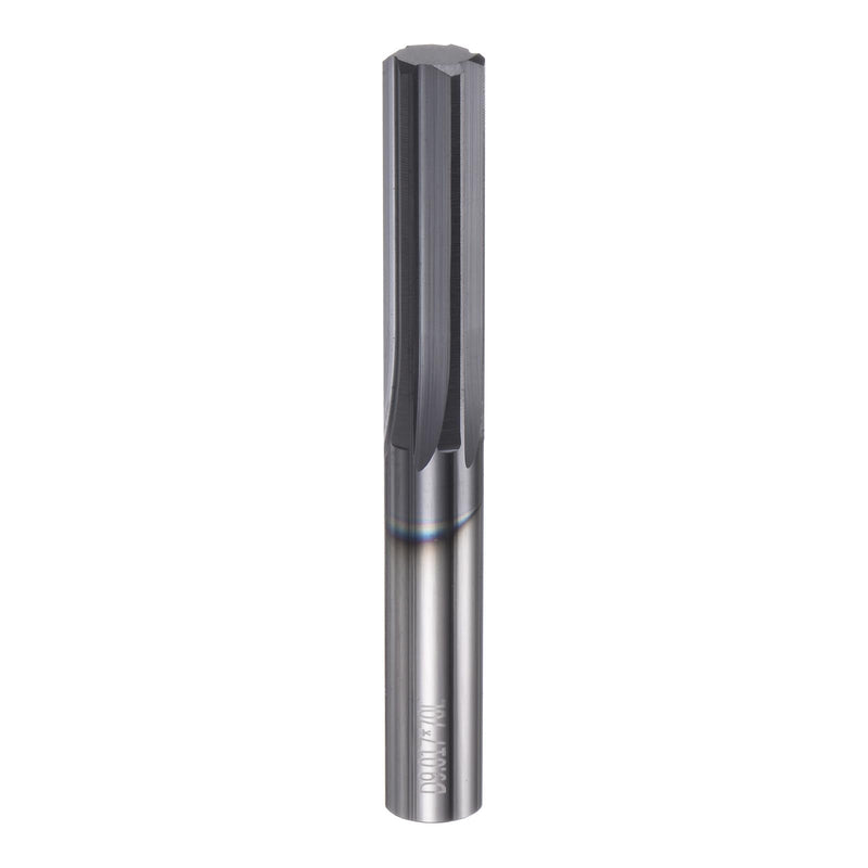 HARFINGTON Carbide Chucking Reamer 0.355"(9.02mm) Dia Straight Flute Straight Shank Machine Reamer Tool for Metal and Lathes CNC Machining Centers, Black 0.355"
