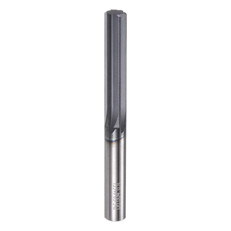 HARFINGTON Carbide Chucking Reamer 0.26"(6.6mm) Dia Straight Flute Straight Shank Machine Reamer Tool for Metal and Lathes CNC Machining Centers, Black 0.26"
