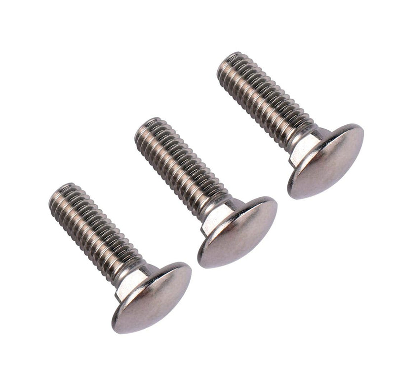 1/2-13 x 1" Carriage Bolts Screws, 18-8 Stainless Steel 304, Round Head, Square Neck, UNC Fully Machine Coarse Threaded,5Pcs 1/2-13 x 1" (5 PCS)