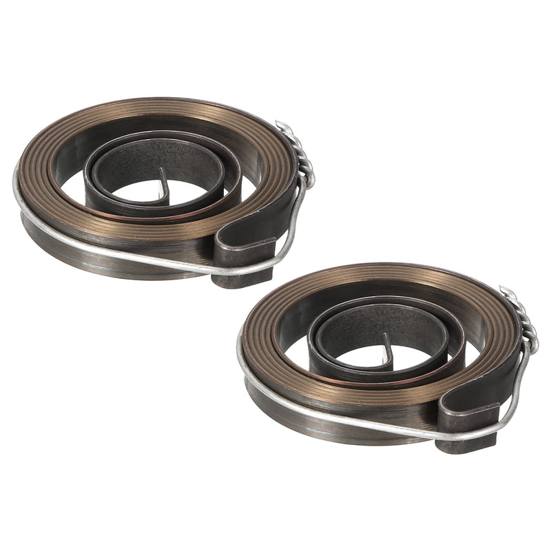 uxcell Drill Press Spring Drill Press Quill Feed Return Coil Spring Assembly Spring Steel Chemical Blackening Finish 680mm Expand Long 34 x 6 x 0.65mm 2 Pcs 34 x 6 x 0.65mm - 680mm Long