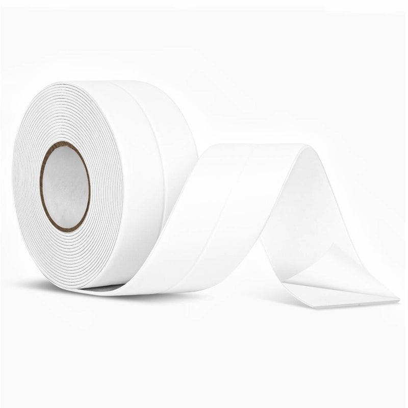 White Caulk Tape Waterproof Self Adhesive,Toilet Strip Caulk Tape, Bathtub Caulk Sealing Strip Tape for Bathroom Caulking Tape Shower Caulk 1