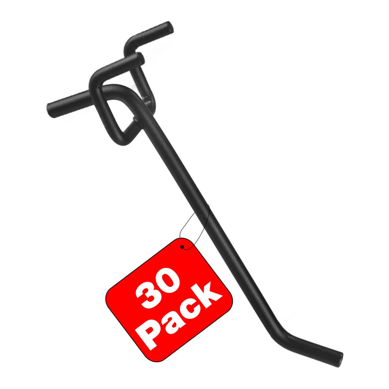 G.CORE Pegboard Hooks Accessories - 30pcs 4inch Metal Peg Board Tool Hangers, Fits 1/8 1/4 Pegs Slots, Pegboard Wall Organizer Shelving Racks, Hanging Display Storage Holders for Garage Craft Office 30 4 Inch
