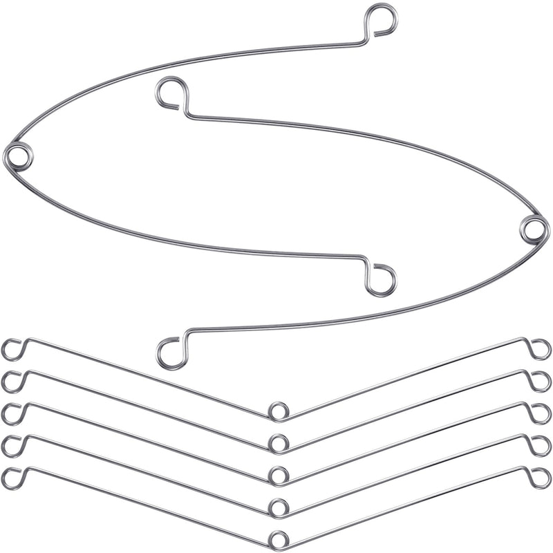 7Pcs Spring Clips for Recessed Light Fixtures, Metal Torsion Spring Clips, Spring Clip Replacements for Bathroom Fan, Ceiling Exhaust Fan, Shower Recessed Lighting Trim -Silver