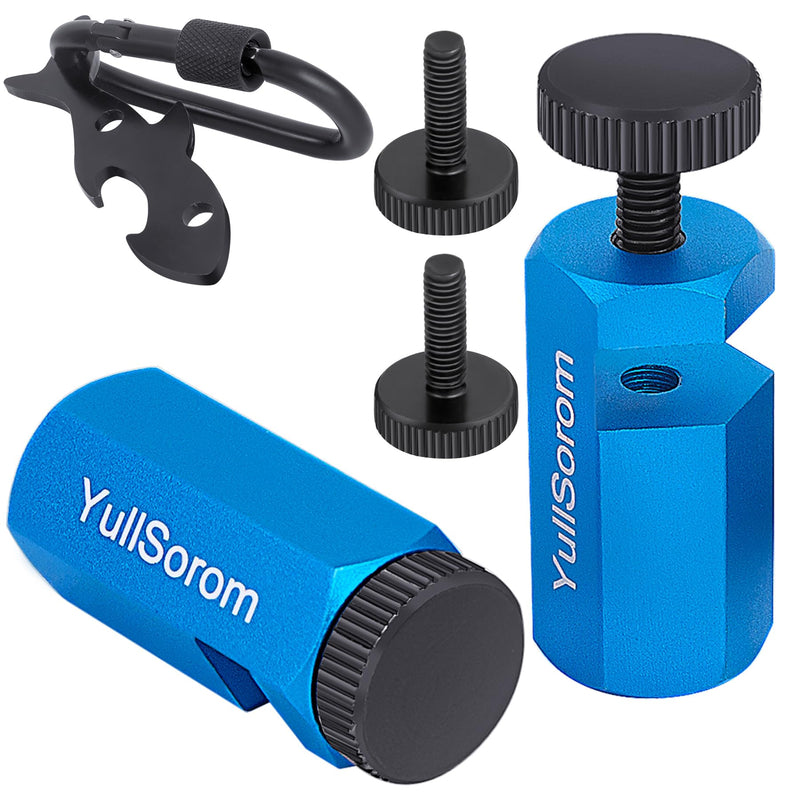 Tall Stair Gauges for Framing Square with Holder and Carabiner Stair Guage Knobs Tool for Circular Saw,Stair Guides Perfect for Rafter Gauge Clamps Blue kit