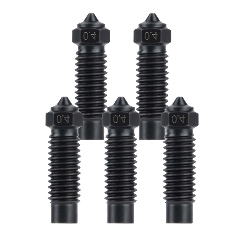 5Pcs 0.4mm Hardened Steel Nozzle for Elegoo Neptune 4 Plus/Neptune 4 Max, Hardened Steel Extruder Hotend Nozzles for Neptune 4 Plus/Neptune 4 Max 3D Printers