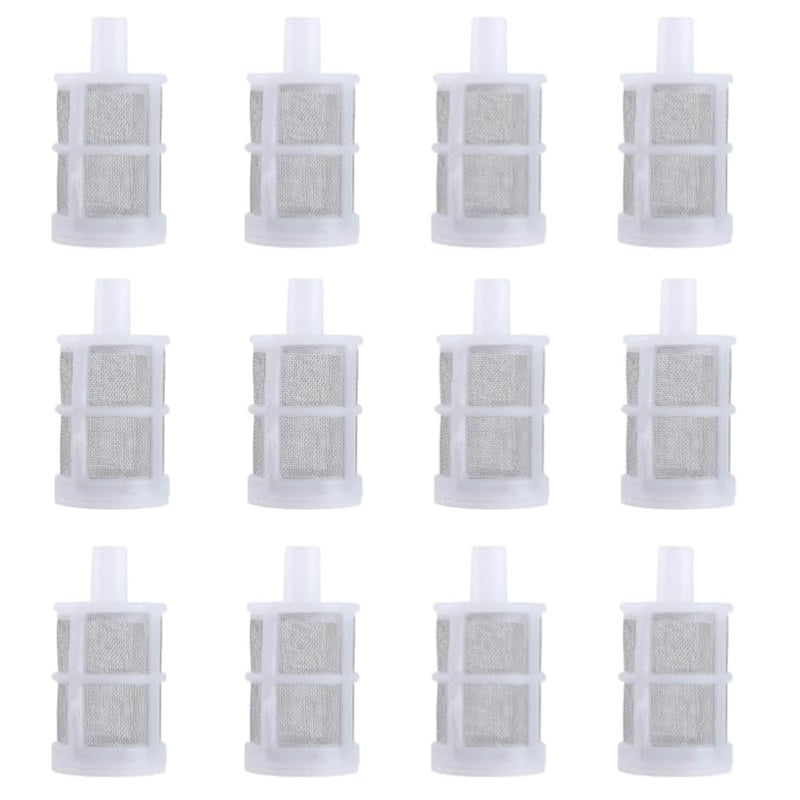 Hose Connection Filter,Spray Internal Filter,Fish Tank Water Pump Suction Strainer,Removable,Tea Set,Fish Tank,Water Pump,Industrial Equipment(12 Packs) (Size:1/4''inch (8MM)) Size:1/4''inch (8MM)