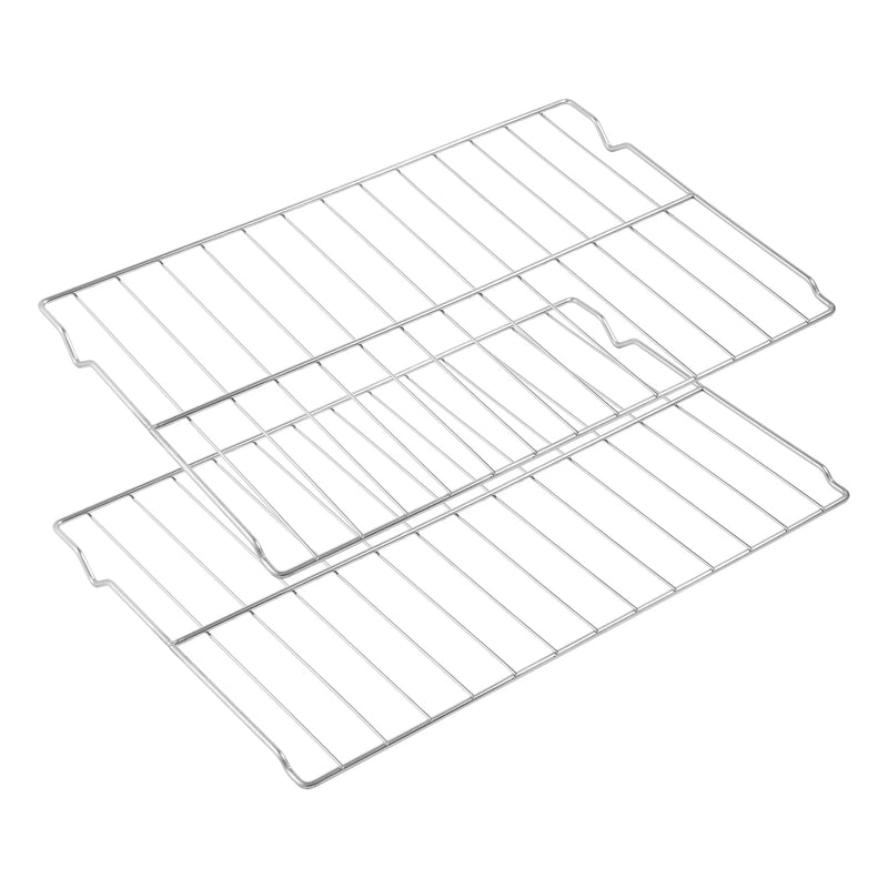 WPW10256908 Oven Rack Stove Replacement Parts for Whirlpool 304 Stainless Steel Gas Range Oven Rack Roper Maytag Kenmore jennair Amana Electric Shelf Rack W10256908 Stove Oven Racks Baking Rack 2 Pcs