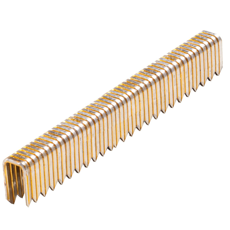 1000-Count 1/2 Inch Length, 18 Gauge 1/4 Inch Narrow Crown Staples, Heavy Duty Beveled Chiseled Pointed Galvanized Staples, for Pneumatic, Electric 18GA Stapler Gun 1/2"