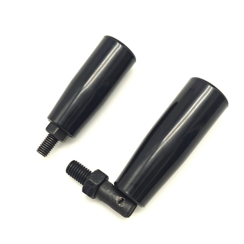 Nylon Revolving Handle with M8 M10 Male Thread Screw Foldable Part Crank Handle Rotating Handle Plastic Knob for Industry Lathe Milling Grinding Machine (M10x80), Black M10x80