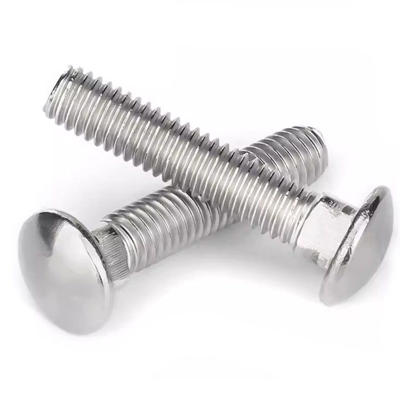 1/4-20 X 2 Carriage Bolts Screws, Stainless Steel 18-8 (304) Round Head Square Neck Carriage Bolts, Fully Threaded, Pack of 10 1/4-20 X 2"