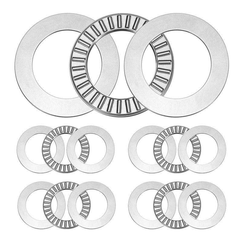 uxcell 5 Sets NTA1828+2TRA Thrust Needle Roller Bearings with Washers, 1-1/8 x 1-3/4 x 5/64 inch Chrome Steel Needles Roller Bearing, P5 (ABEC 5)