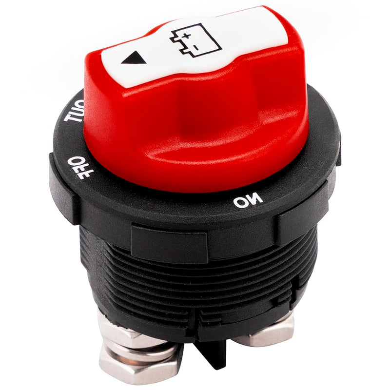 Mini Battery Switch Disconnect for Marine Boat Car Off-Road Vehicle Truck RV, 12-32V DC (Panel Mount-100A) Panel Mount-100A