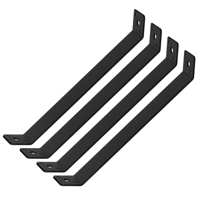 4 Pcs 13-3/4" x 1-1/2" Inside Mount 45-Degree Angle Bracket Strap Brace, 11 Gauge 13-3/4'' x 1-1/2''