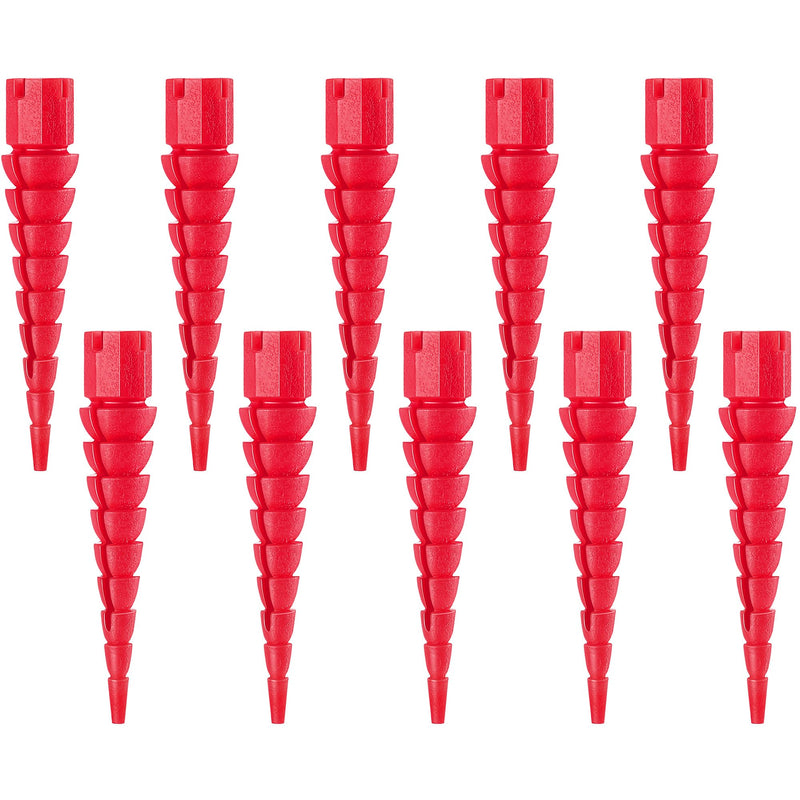 Wood Anchor, Stripped Screw Hole Repair Kit for Wood, Door, Fixing Stripped Screw Holes, Fits Wood Screws Sizes #2 to #16, Screw Holes from Stripped to Gripped, Red (10) 10
