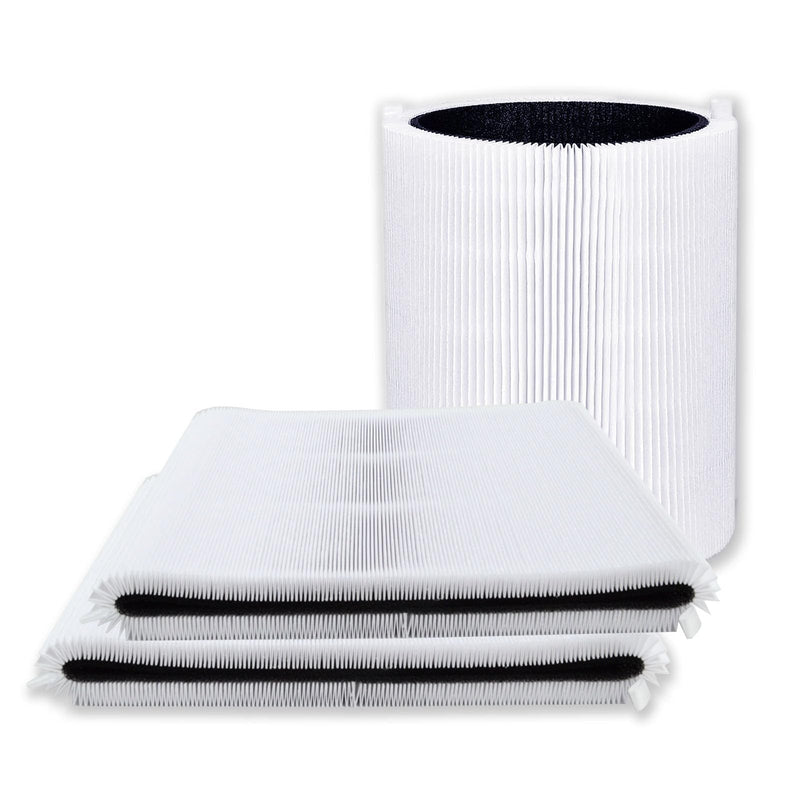 PUREBURG Replacement Filter Compatible with Nuwave OXYPURE HEPA 300 Air Purifier 47501 47502, 3-Pack H13 True HEPA & Activated Carbon 2-in-1 For Air Clean