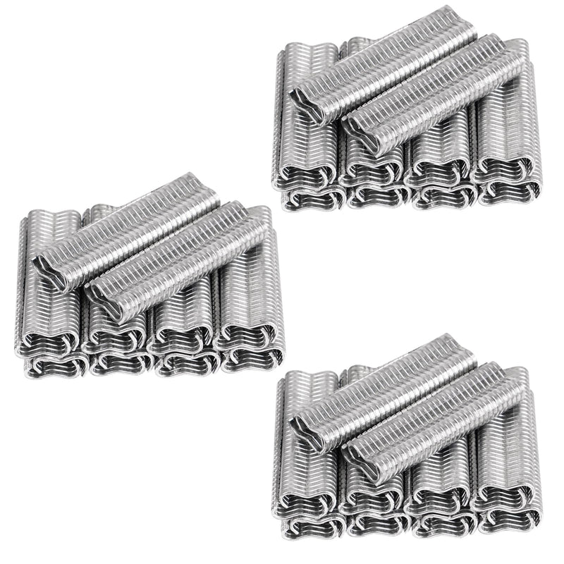 1800Pcs Type M Nail Ring, Wire Cage Clips, Galvanized Steel M Clips Hog Ring Nail Fence Fastener for Fencing, Animal Cages, Car Cushions, Upholstery ﻿ (M Nail Rings) M Nail Rings