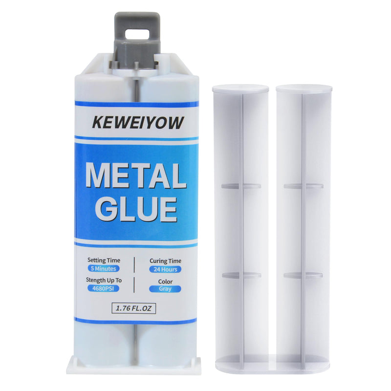 Metal Glue, 1.76oz Metal Epoxy Glue, Heavy Duty Welding Glue, Suitable for Metal to Metal, Plastic, Steel, Ceramic, Car Body and Marine Body Filler(1 PCS) 1pcs