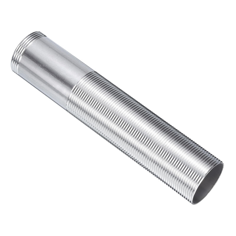 uxcell 6" Faucet Mount Extension Shank Stainless Steel Threaded Pipe Lengthen Mounting Shank Lengthen Fixed High Foot 1PCS 6 Inch
