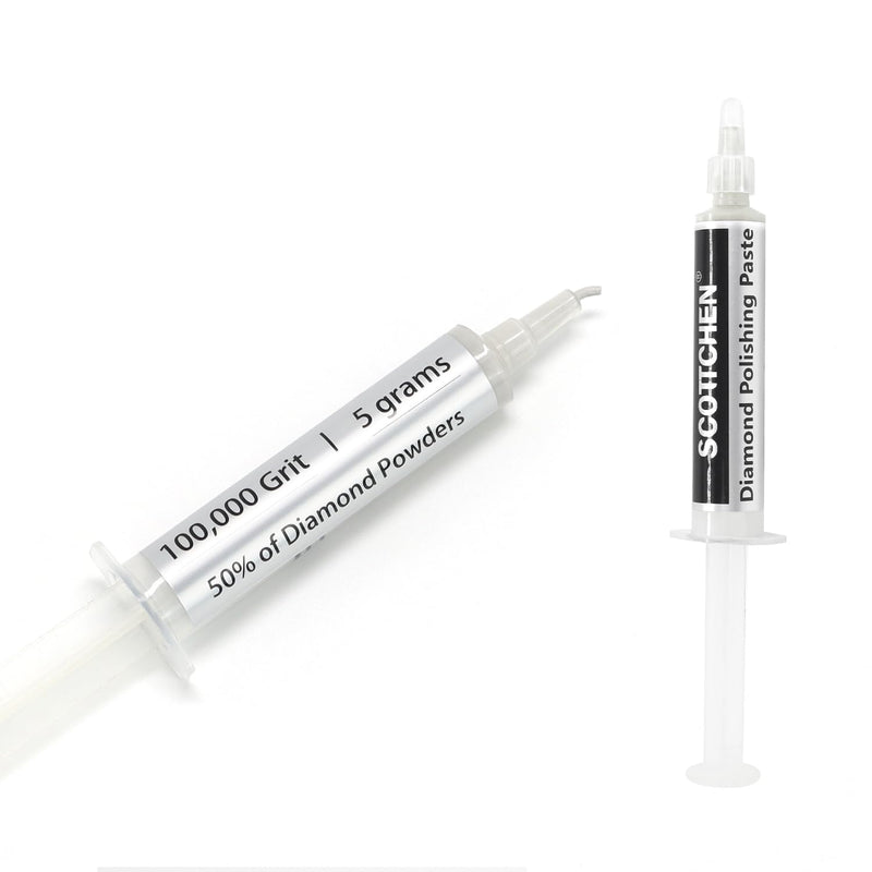 SCOTTCHEN Diamond Polishing Paste,100,000 Grit 0-0.25 Microns Lapping Compound with 50% Concentration of Diamond Powders for Jewelry, Metal, Ring, Glass, Coin,etc.-5 Gram 100,000 Grit