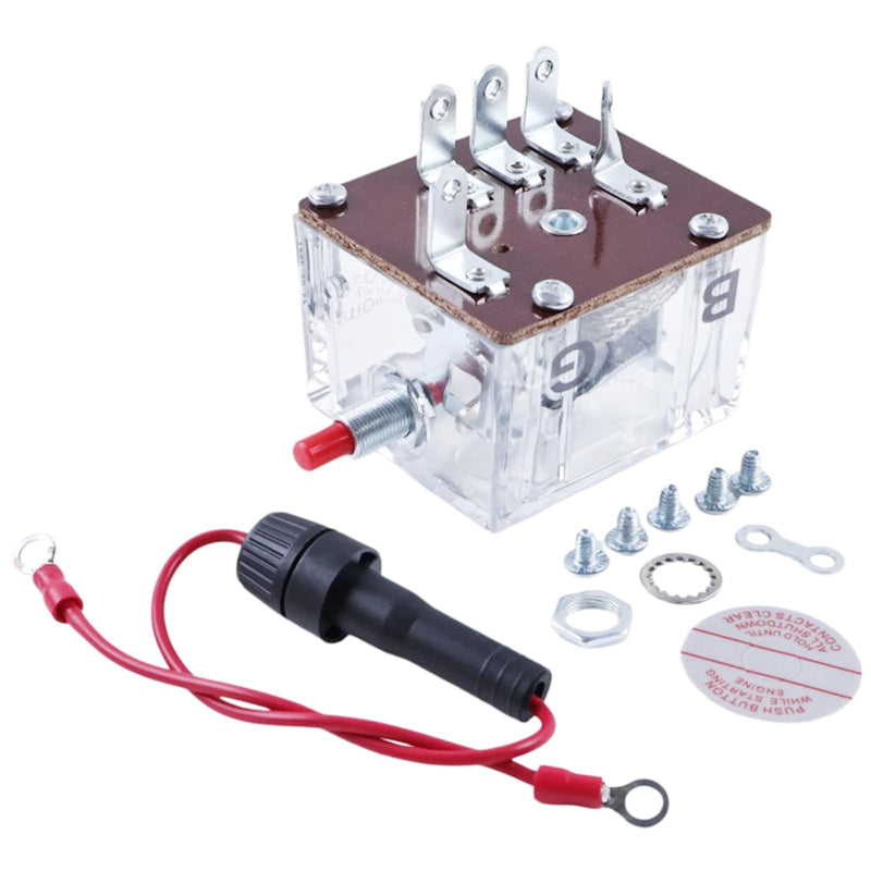 12V Magnetic Switch 25700287 518PH-12 Compatible with Murphy Switchgage for Bandit Chipper Marine Diesel Engine Heavy Duty Diesel Generator Engines and Distributor Ignition