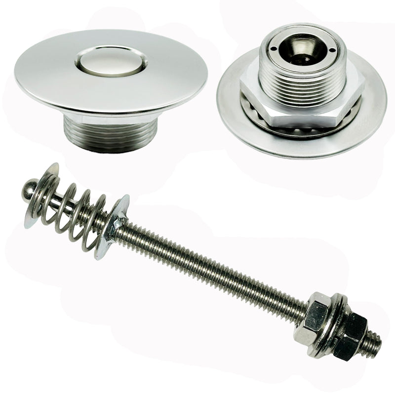 Polished Stainless Steel 1.50"" & 4"" Stud Stainless Polished-1.5" 4" Stud