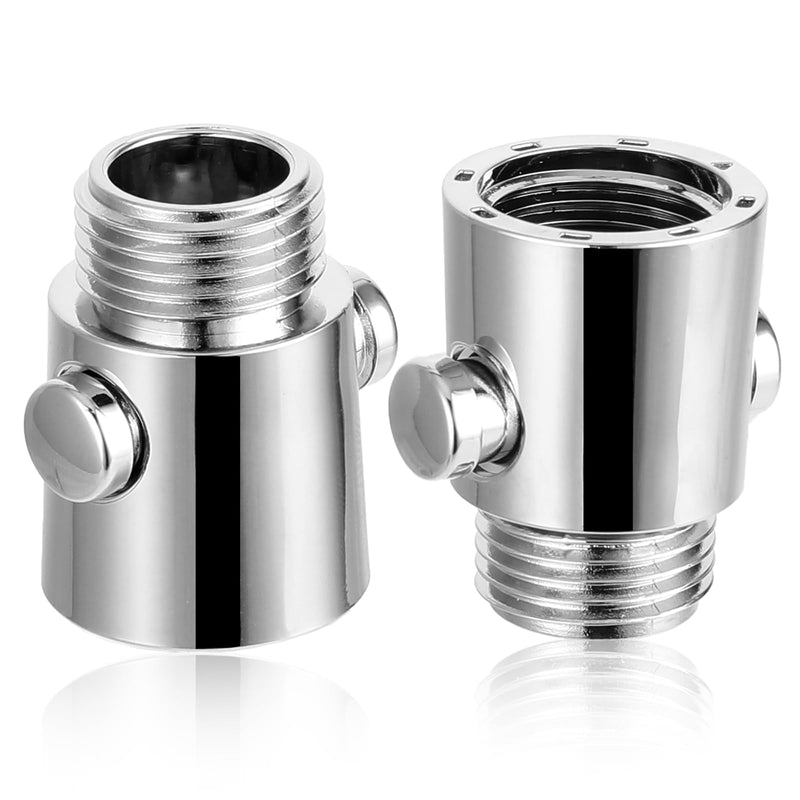cobee 2 Pack Shower Head Shut Off Valve, G1/2'' Water Flow Control Valve Volume Adjust Valve, Universal Size Water Shut Off Valve for Shower Arm and Hose or Bidet Sprayer(2Pcs) 2Pcs