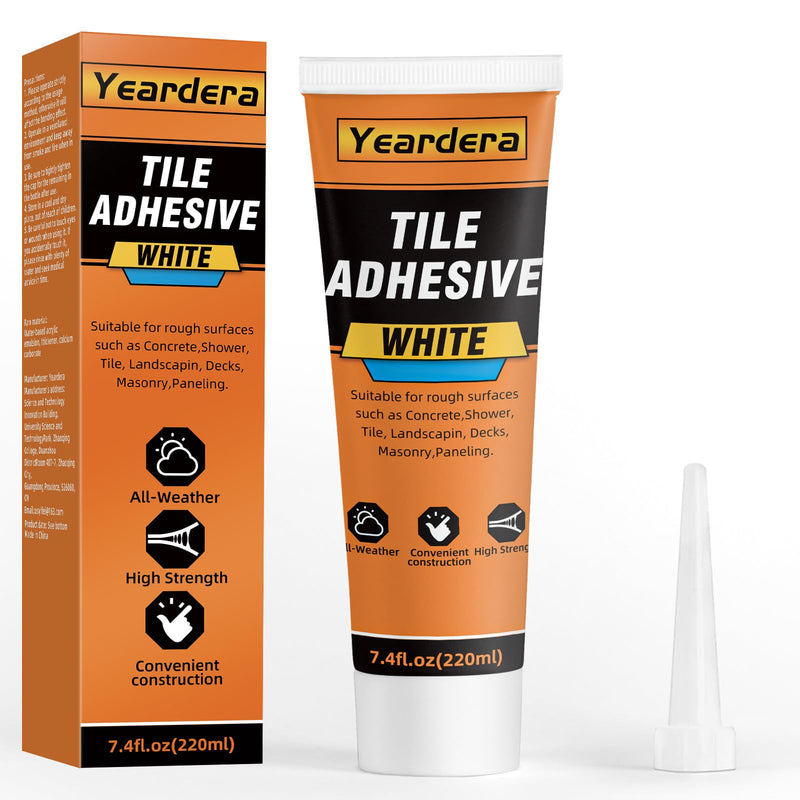 Heavy Duty Construction Adhesive, Versatile Cement Glue for Tile, Floor, Stone, Wood, and Wall in Squeeze Tube