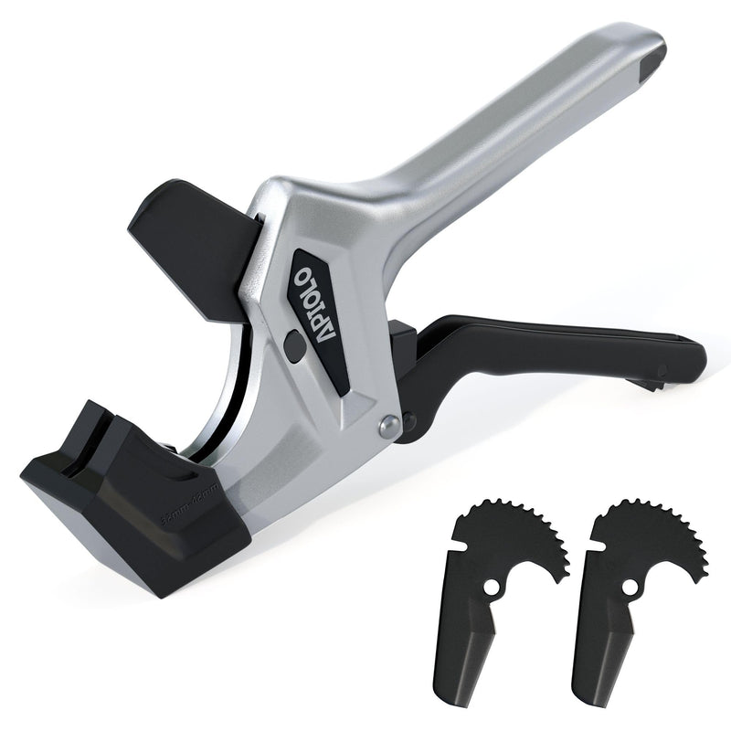 PVC Pipe Cutter - 2 Inch Heavy Duty, SK5 Manganese Steel Blade, Aluminum Body, One-Click Blade Replacement, 2 Free Spare Blades | High Value, Low Price 2 lnch