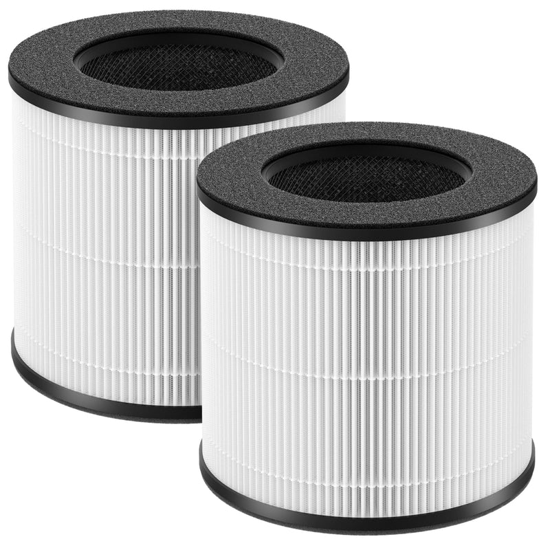 Cayman 608 320 Replacement Filter Compatible with Okaysou Cayman 608, Cayman 320 Air Cleaner Purifier, 3-in-1 Filter of Activated Carbon and Fine Pre-Filter, 2 Packs