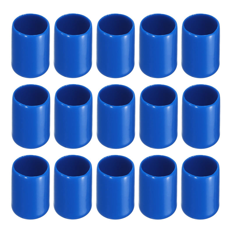 20 Pack Screw Thread Protector Cover Rubber End Caps, [for Screw, Bolt, Rod End Cap] - 1/2 inch(13mm) Inner Dia/Blue 13mm 20