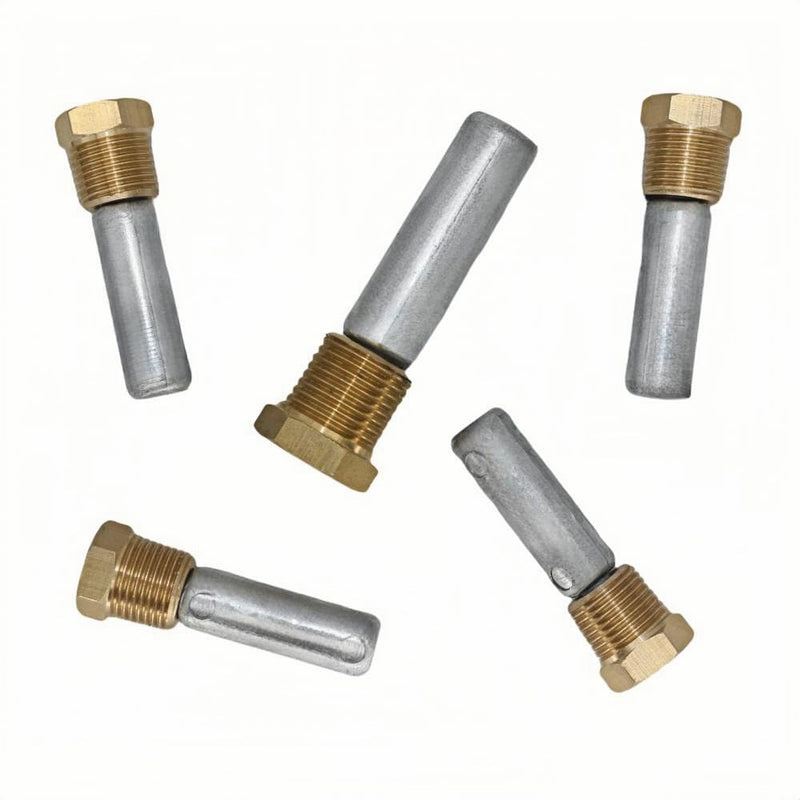 119773-92600 Boat Zinc Pencil Anode Kit for Yanmar 4LHA 6LP 6LY Engines | Includes 4 pcs 119574-44150 & 1 pc 119574-18790, Direct Threaded Fittings, Corrosion Protection, Replaces 119574-44150