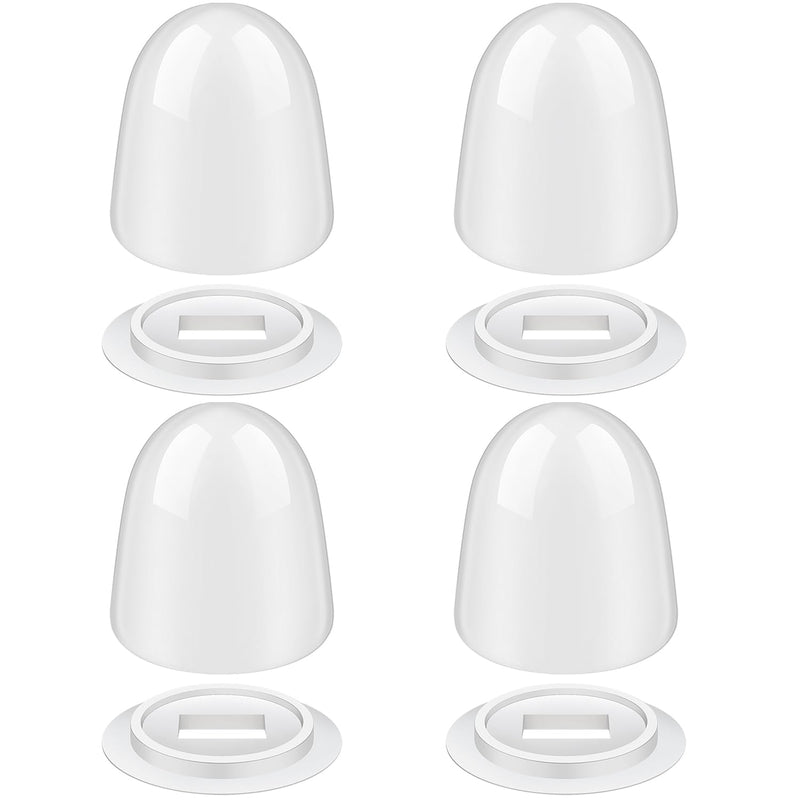 Toilet Bolt Caps Universal Toilet Seat Floor Bolts Caps Floor Bolts Snap On Caps with Washers for Easy Installation, 1.44 Inch Height