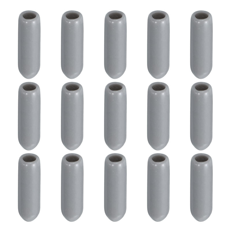 Screw Thread Protector Cover Rubber End Caps, [for Screw, Bolt] - 1/8"(3mm) ID/Grey/200pcs