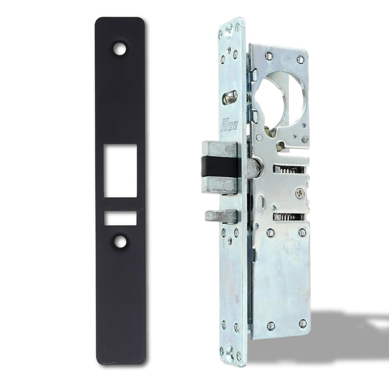 SUMMIT DOORWARE Mortise Deadlatch Lock | Adams Rite Style Door Lock Replacement Parts | Exterior Door Lock Set in Duronotic Finish - (31/32" Backset, LH) 31/32" Backset, LH