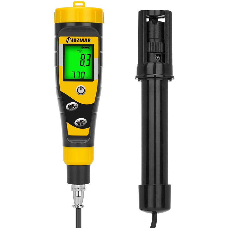 Digital Dissolved Oxygen Meter Portable Dissolved Oxygen Test Kit with 3.6ft Electrode for Ponds Aquarium Aquaculture Do Meter for Water Fish Tank with Measuring Range 0.0‑40.0 Mg/L