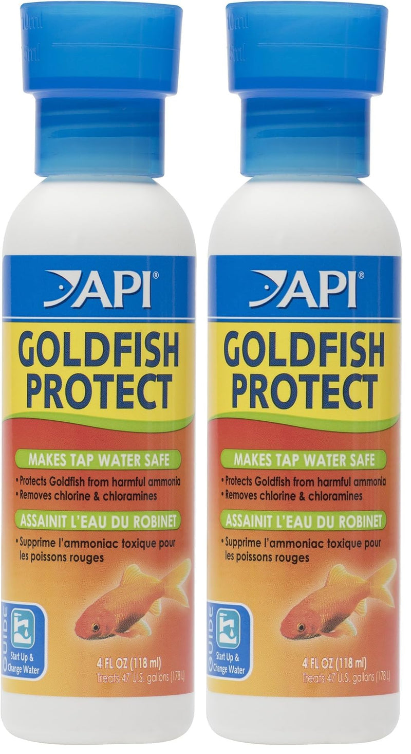 API Goldfish Protect Aquarium Water Conditioner 4-Ounce Bottle (Pack of 2) Water Conditioner (Pack of 2)