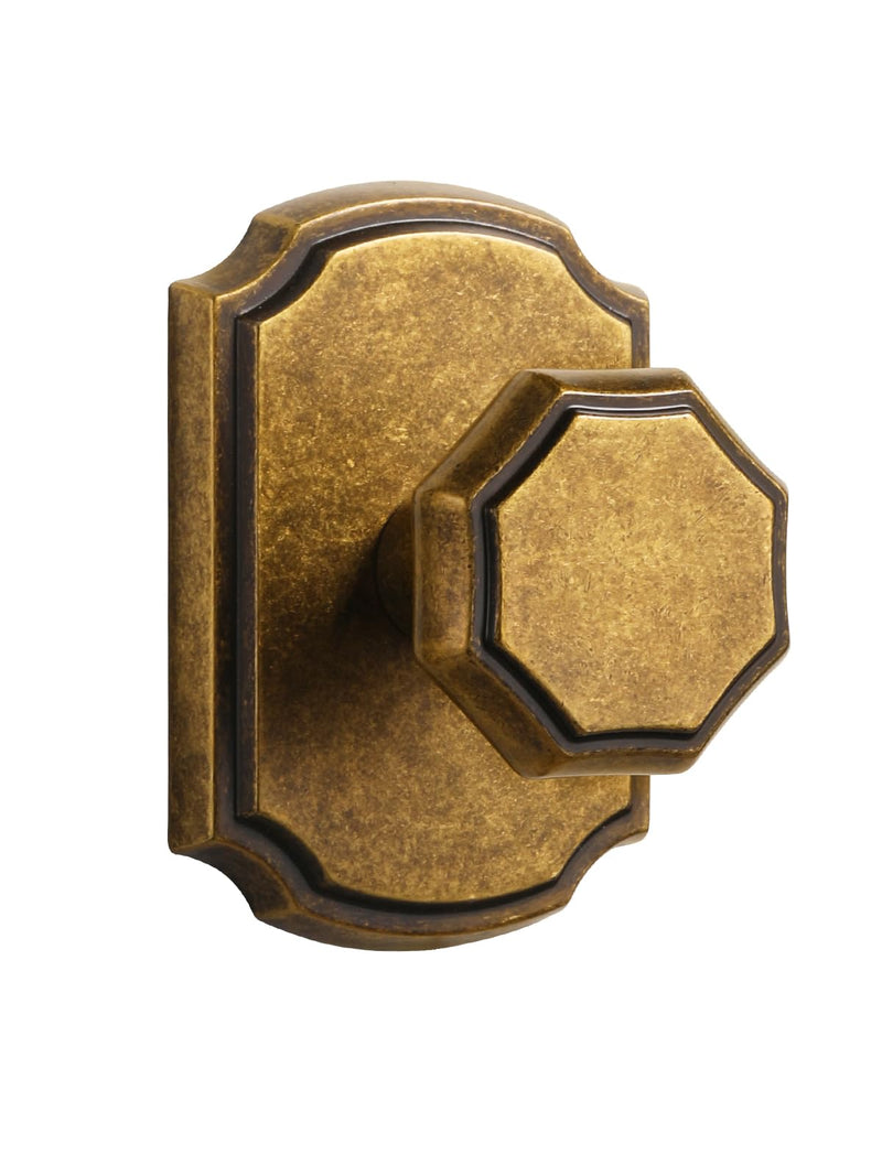 2 Pack Dummy Antique Brass Door Knobs Interior Dummy Door Handle Single Sided Decorative,Zinc Alloy 2