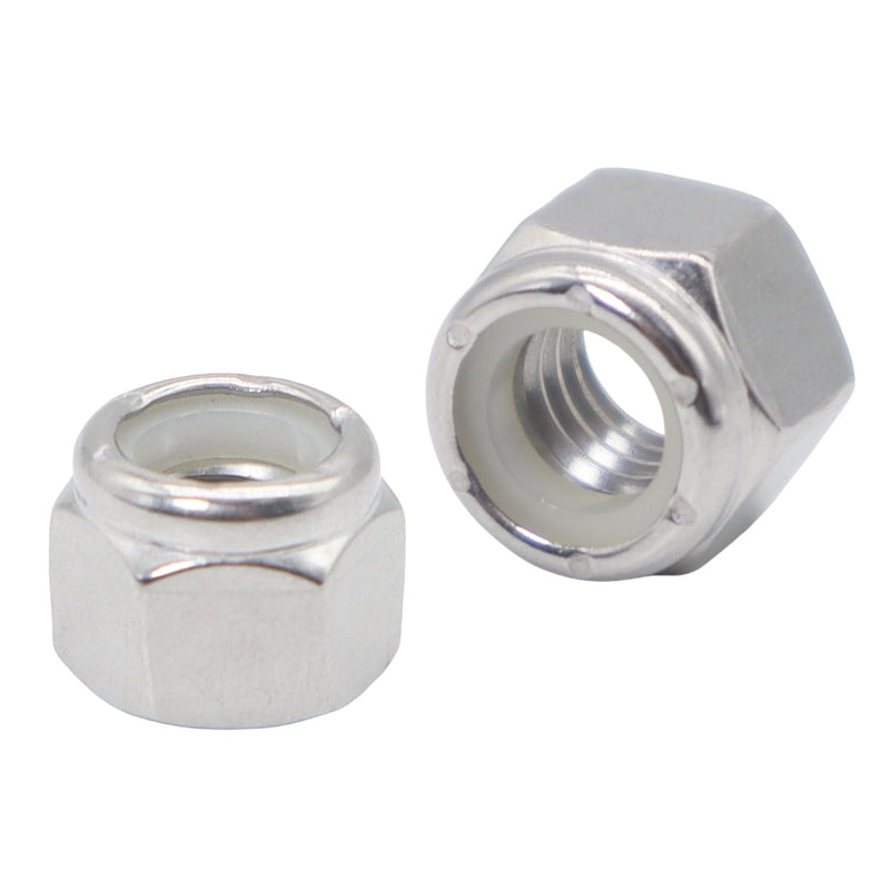 #8-32 Lock Nuts,304 Stainless Nylon Insert Locknuts for Bolts, Nylock Nuts 120 Pack #8- 32 (120pcs)