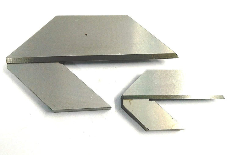 Buyohlic Center Centre Square Finder- Center Squares/Finders-Finds Center of Round Bar (Set of Both) Metallic 1-1/2'' (38 mm) & 3'' (75 mm) Diameter Set