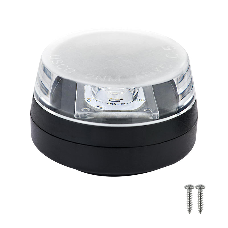 LED Waketower All-Round 360 Degree White Boat Tower Light,Anchor Light,Bimini Top,USCG Certified 2NM, DC 10-30V