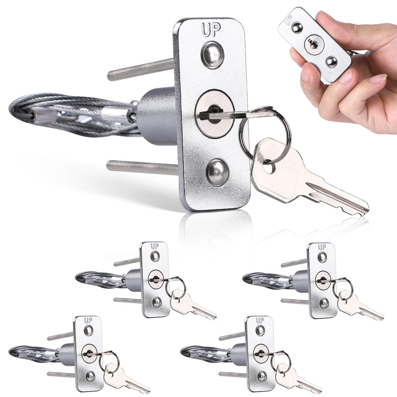 SIHAI 5 Packs Garage Door Emergency Key Release, Garage Door Emergency Release Lock Compatible with Garage Door Openers and Doors (5 Packs) 5 Pieces