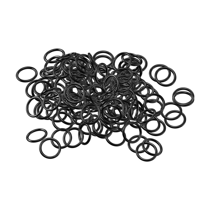 100 PCS Nitrile Rubber O Ring 16mm OD 12mm ID 2mm Width, Metric Buna-N NBR Sealing Gasket Plumbing, Gas, Automotive and Faucet Repair, Resist Oil and Heat O-Rings, Black 16x12x2mm