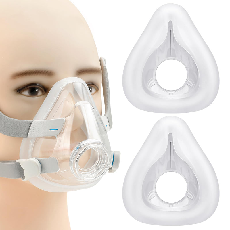 2-Pack Replacement Cushions for AirFit F20(M) - Reliable Seal, Comfortable Fit and Durable - Covers Nose and Mouth - Compatible with Original F20 Frame Medium