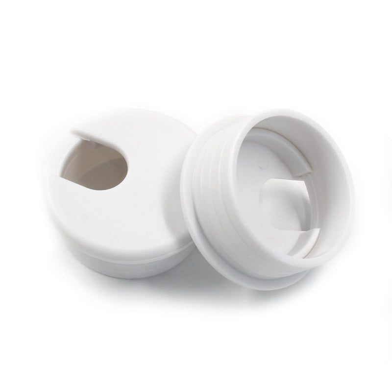 2pcs 1-1/2 Inch Desk Grommet, Plastic Desk Hole Cover, White Cable Hole Cover, Desk Hole Grommet for Wire Cord Organizing Office Computer Desk