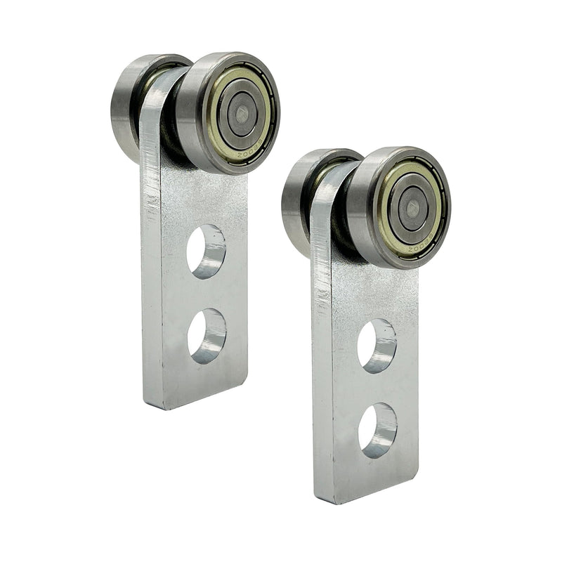 2 Wheel Trolley Assembly Rollers, Two Bearing Trolley Assembly for 1-5/8" Wide and All 1-5/8" or Taller Strut Channel, Trolley Roller Garage Pulley System Hoist System (2 PCS) 2 PCS