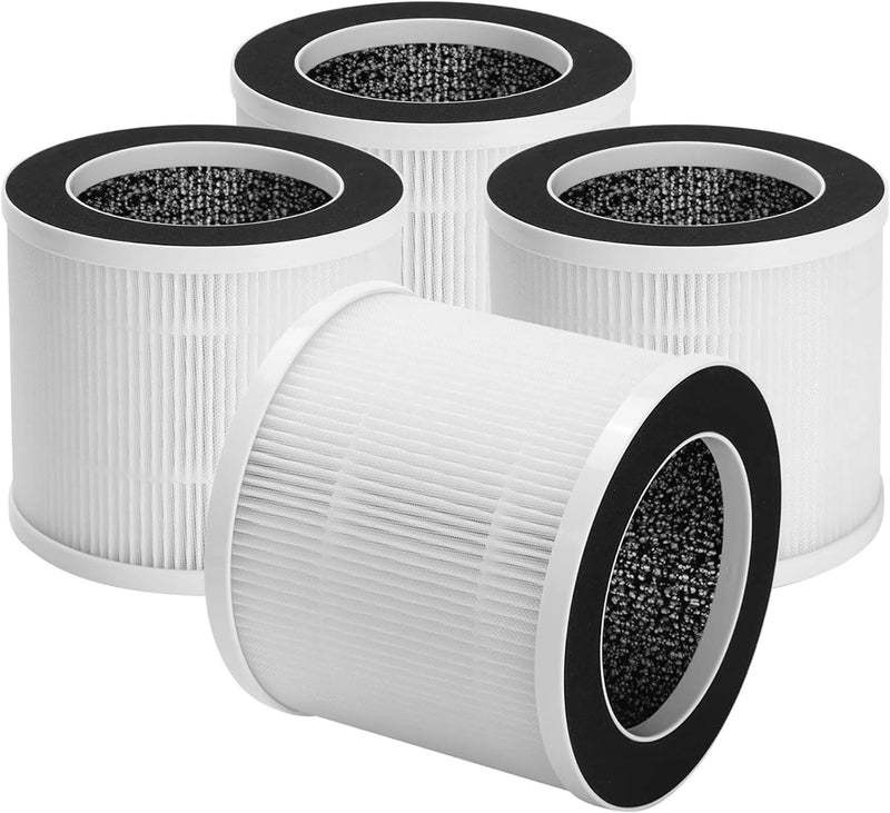 4 Packs A1 Replacement Filter for Vewior Air Cleaner Purifier HQSC-50, HQKJ-80, AMEIFU AP01W, KOIOS HQKJ-50