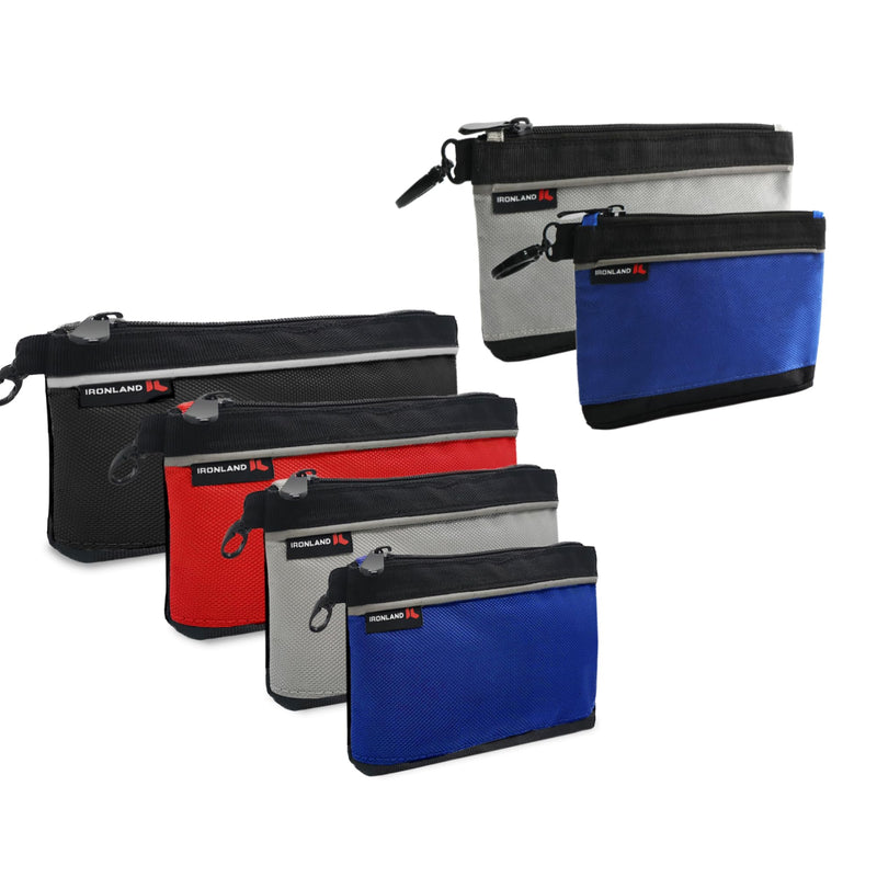 IRONLAND Small Tool Pouches with Zipper Small Tool Bags Waterproof 1680D Tool Pouch Bags for Men Multipurpose Tool Storage Organizer 6 Pack 6 Pack Combo