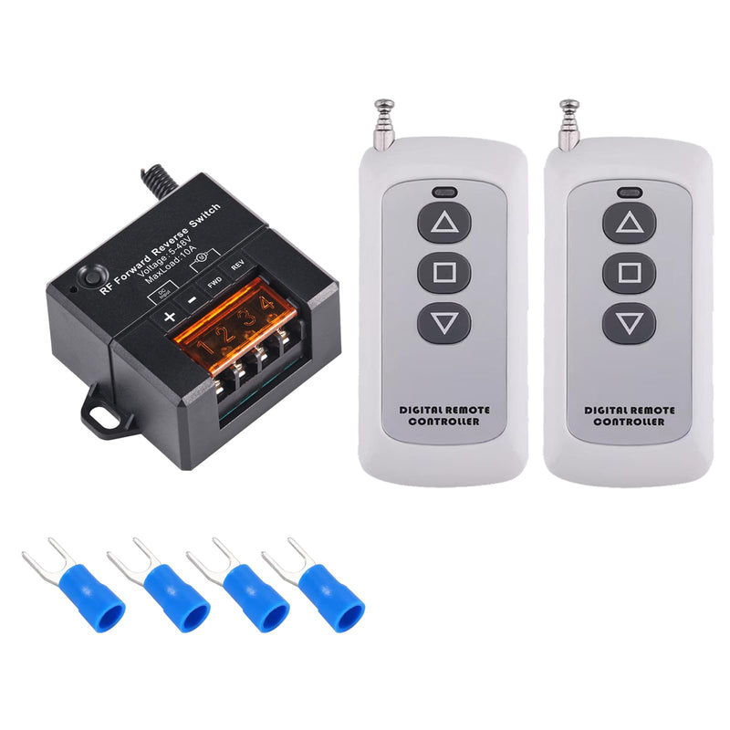 Linear Actuator Controller with Remote Control, Wireless Winch Remote,12v Linear Actuator Switch of 10A/DC5V to 48V, Remote Control Distance 328 ft,for Linear Motion actuators,Winch.