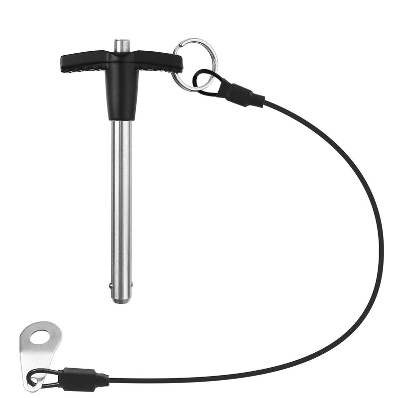 T Handle Quick Release Pin 5/16 Inch Diameter,304 Stainless Steel Ball Locking Pin with Push Button Lanyard Usable Length 2.36"(8mm x 60mm) 8mm-60mm 1